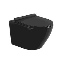 Унитаз подвесной Circulo б/о в/к дюр микр черн Selena C001NM., фото 