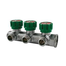 Коллектор лат клап рег 3/4&quot; м/р 4в 1/2&quot; ПУ н/р 45мм M110 SantechSystems, фото 