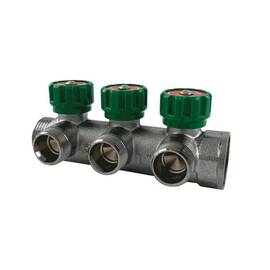 Коллектор лат клап рег 1&quot; м/р 3в 3/4&quot; ЕК н/р 45мм M111 SantechSystems, фото 