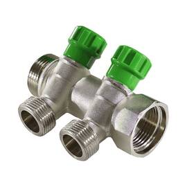 Коллектор лат клап рег 3/4&quot; м/р 3в 1/2&quot; ПУ н/р 36мм M210 SantechSystems, фото 