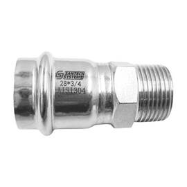 Муфта нерж AISI304 Дн22х1/2" пресс/НР FS143 SantechSystems, фото 