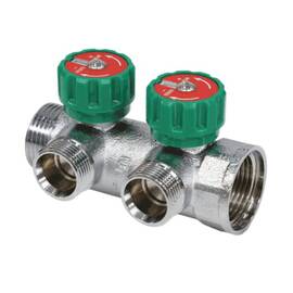 Коллектор лат клап рег 1" м/р 2в 3/4" ЕК н/р 45мм M111 SantechSystems, фото 