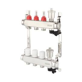 Группа коллект нерж расход 1" м/м 8в 3/4" ЕК н/р в/к Ogint 9505-07, фото 