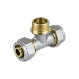 Тройник МП обж лат Дн26х3/4&quot;х26 НР Aquasfera 7014-03 ., фото 