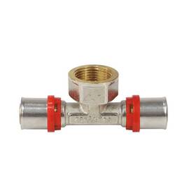 Тройник МП пресс лат Дн32х3/4&quot;х32 ВР Aquasfera 8011-06 ., фото 