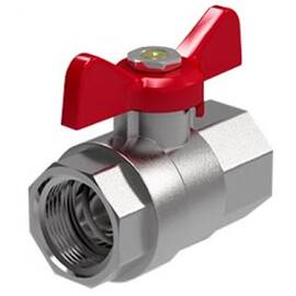 Кран шаровый Royal Thermo OPTIMAL 1" ВВ, бабочка, фото 