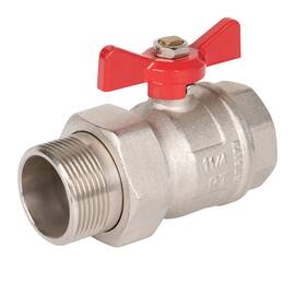 Кран шаровый Royal Thermo OPTIMAL 1 1/4" НГ, бабочка, фото 