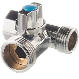 Кран шаровый Royal Thermo EXPERT угловой для подкл.сантех приборов 1/2"х3/4", фото 