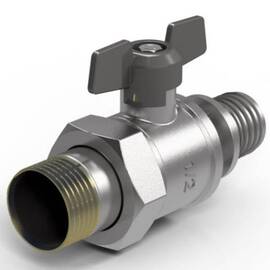 Кран шаровый Royal Thermo с аксиальным соединением НГ 20×3/4", фото 