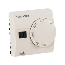 Термостат комнатный Teplocom TS-2AA/8A проводной, реле 250В, 8А, фото 