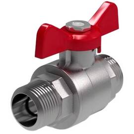Кран шаровый Royal Thermo OPTIMAL 3/4" НН, бабочка, фото 