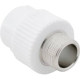 Муфта комбинированная, бел. PP-R D 20х1/2", НР, РТП (150/25), фото 