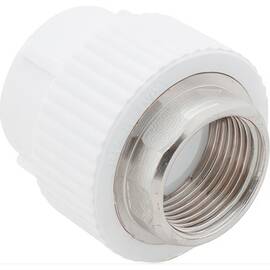 Муфта комбинированная бел. PP-R D 40х1 1/4" под ключ, ВР, РТП (36/6), фото 