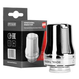 Термоголовка жидкостная Royal Thermo M30 x 1,5 хром, фото 