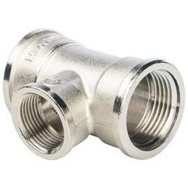 Тройник ВВ переходной никелированный 1"X3/4X1" SFT-0022-001341 STOUT, фото 