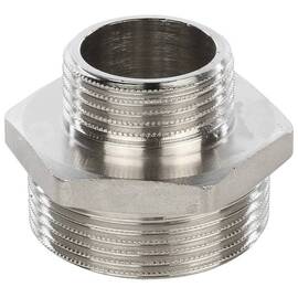 Ниппель НН переходной никелированный 1"1/2X1 SFT-0004-001121 STOUT, фото 
