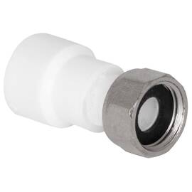Муфта TEBO бел. PP-R с накидной гайкой 20х1/2" (50/300), арт. 030021701, фото 