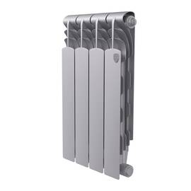 Радиатор Royal Thermo Revolution Bimetall 500 2.0/Silver Satin – 4 секц., фото 