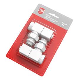Набор дизайн-вентилей Royal Thermo CUBE, угловой (белый) 1/2", фото 