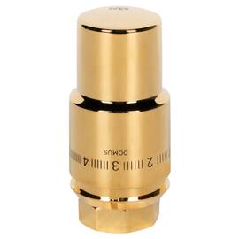 Термоголовка жидкостная Royal Thermo Design PRO М30х1,5 (золото), фото 