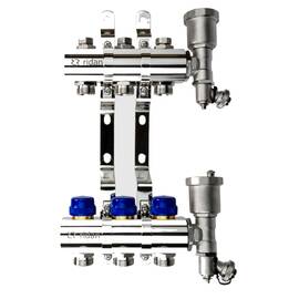 Комплект коллекторов РИДАН FHF-4R set коллектор+кроншт+торц.секц, фото 