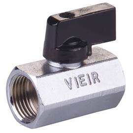 Кран VIEIR мини 1/2" ВН, черная ручка (180/18) VR171, фото 