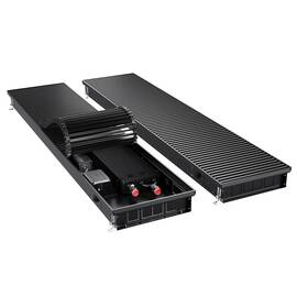 Конвектор внутрипольный Royal Thermo ATRIUM TURBO-80/300/2400-DG-U-BL, фото 
