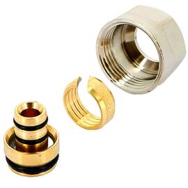 Соединитель Uni-Fitt обжим-В 16(2.0)х3/4" ЕК, для коллекторов серии 40X и 42X, фото 