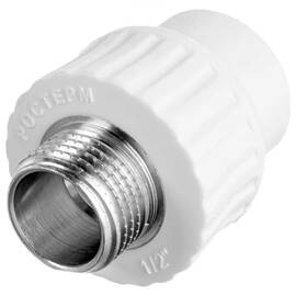 Муфта РОСТерм PPR комбинированная D20х1/2 НР, фото 