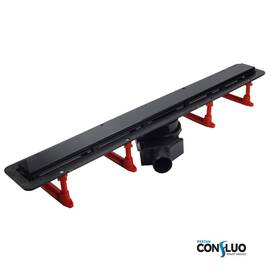 Лоток душевой PESTAN Confluo Frameless Line 750 Black Glass, фото 