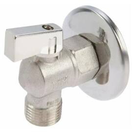 Кран шаровой TIM 1/2"х3/4" ВР/НР угловой, для бытовых приборов, хром BL5809, фото 