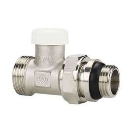 Клапан радиаторный VARMEGA 1/2" x 3/4"EK запорный, прямой с самоуплотняющимся полусгоном VM10312, фото 
