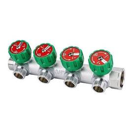 Коллектор регулирующий VARMEGA 3/4" 4 х 3/4"ЕК хромированный VM14614, фото 