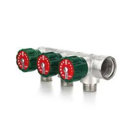 Коллектор модульный ELSEN 3/4" 2х1/2" НР TIN латунь, фото 