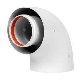 Отвод коаксиальный стартовый универсальный Royal Thermo 60/100, 90 гр., фото 