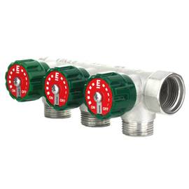 Коллектор модульный ELSEN 3/4" 3х3/4" ЕК TIN латунь, фото 