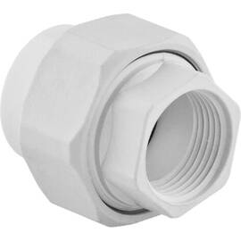 Муфта TEBO бел. PP-R пластиковая разъемная 1v 20x1/2" ВР PN10 (20/240), арт. 030021402, фото 