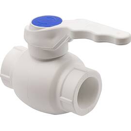 Кран шаровой THERMOLIGHT ручка PP-R 25 белый, фото 