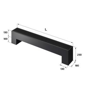 Конвектор напольный Royal Thermo STEP-130/180/1900-2-N-BL-LG-BL, фото 