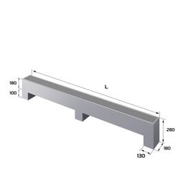 Конвектор напольный Royal Thermo STEP-180/180/2600-3-N-SS-LG-NA, фото 