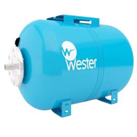 Гидроаккумулятор Wester горизонтальный Premium 80л 10 бар (к/ф из нерж.), WAO80P, фото 