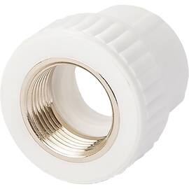 Муфта Lammin PPR комбин. ВР 32 х 1/2" 120/30, белый, фото 