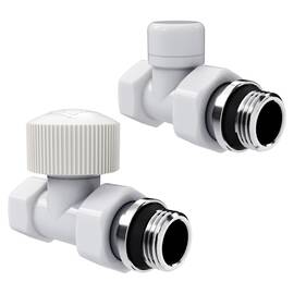 Набор термостатический прямой Royal Thermo Design 1/2"М30х1,5 (Белый), фото 