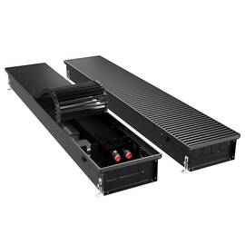 Конвектор внутрипольный Royal Thermo ATRIUM TURBO-110/250/2600-DG-U-BL, фото 