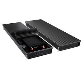 Конвектор внутрипольный Royal Thermo ATRIUM TURBO-90/400/1300-DG-U-BL, фото 