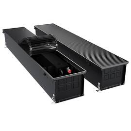 Конвектор внутрипольный Royal Thermo ATRIUM TURBO-190/250/2900-DG-U-BL, фото 