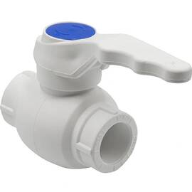 Кран шаровой THERMOLIGHT ручка PP-R 20 белый, UPF 005 20 00 00 W, фото 