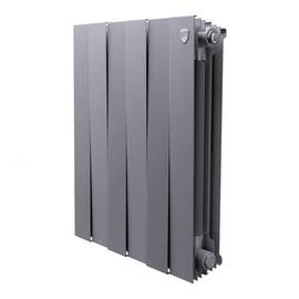 Радиатор биметаллический Royal Thermo PianoForte 500 Серебристый - 6 секц., фото 