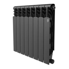 Радиатор биметаллический Royal Thermo Revolution B 500 Чёрный – 8 секц., фото 