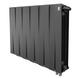Радиатор биметаллический Royal Thermo PianoForte 500 Чёрный VR80 - 12 секц., фото 